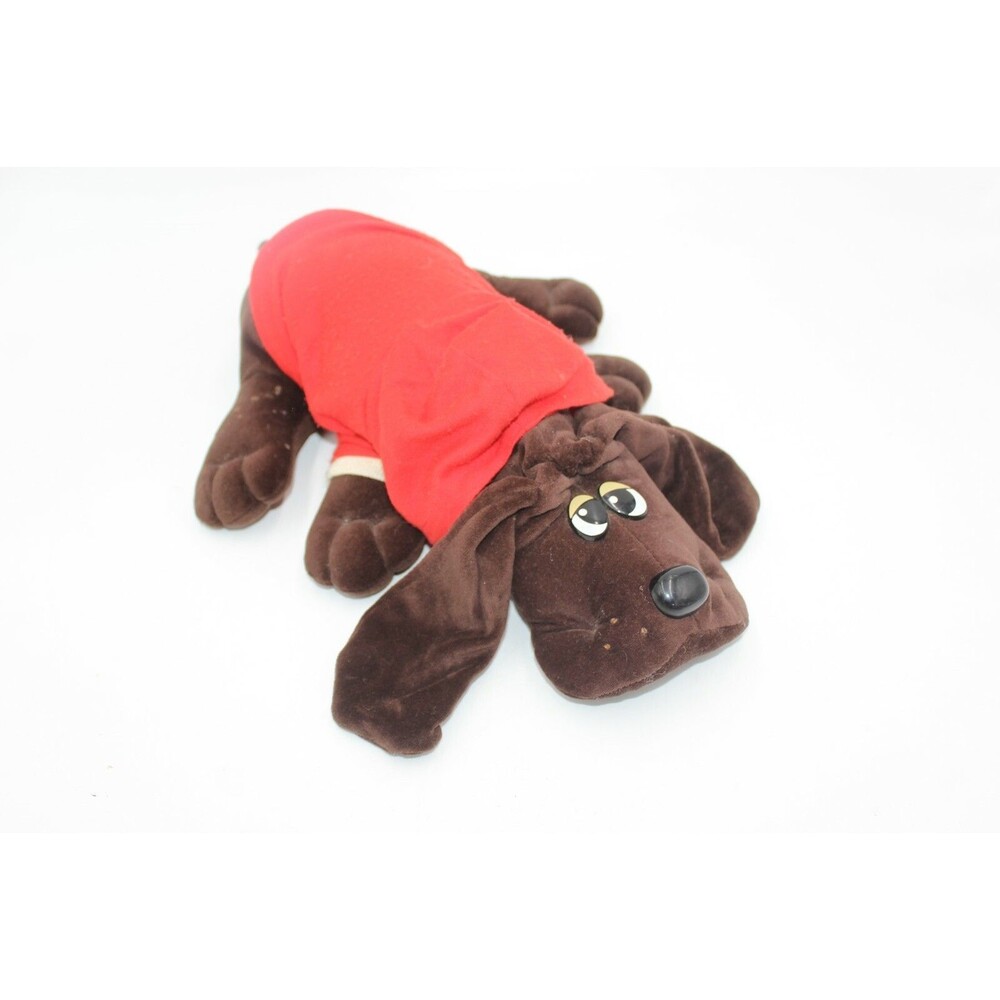 Vintage Tonka Pound Puppies Dark Brown 18" Large 1986 Dog Puppy Long Ears Hoodie